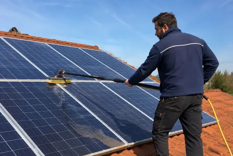 Nettoyage et entretien de panneaux solaires à Petosse