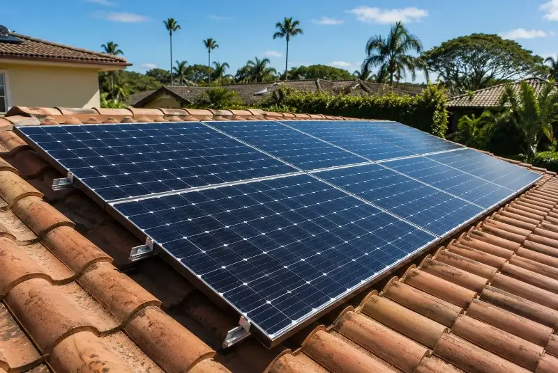 Installation de panneaux solaires à Petosse